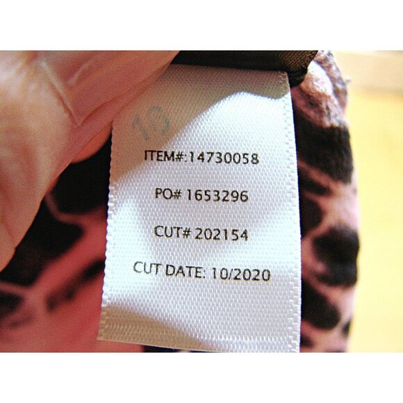 Torrid Sleeveless Flowy Blouse Top Sz 1 Pink Black Tie Dye Key Hole Gold Jewels - Picture 12 of 12